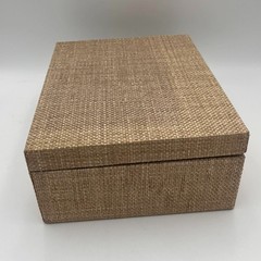 Made Goods Valeria Box Set of 2 Woven Natural Raffia Storage Boxes