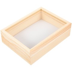 Insect Specimen Box Beige Plastic Rectangular Scientists 1Pack 7.1*5.3*2.2in