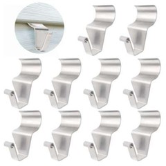 10 Pcs Vinyl Siding Hooks Heavy Duty Stainless Steel Low Profile No Hole Hanger