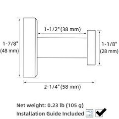Bathroom Towel Hook Polished Chrome SUS 304 Stainless Steel Robe Coat Mount