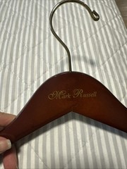 6 Quality Hangers Curved Wooden Hangers Beautiful Sturdy Suit Coat Hangers w…