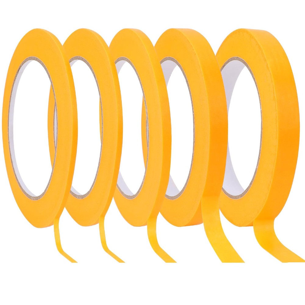 Xyembu 5 Rolls Pinstripe Tape Fine Line Tape Masking Tapes in 1/16, 1/8, 1/4 …