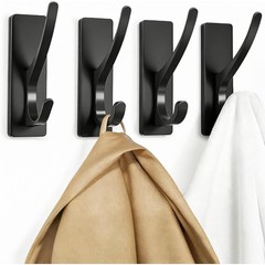 Self Adhesive Metal Hooks Heavy Duty Stainless Steel Wall Hooks for Towel