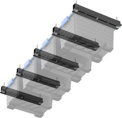 Heavy Duty Adjustable Ceiling Storage Rack for Organizing Garage – 176 lbs Load
