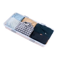 VEVOR Under Bed Storage with Wheels 31.7×15.6×6.9 In Rolling Storage Bags 4 Pack