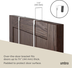 Estique over the Door Coat Rack & Multi-Use Organizer, for Coats, Bags, Hats & M