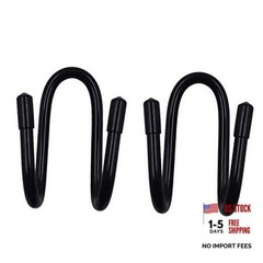 YYST Flexible Over The Seat Hard Hat Rack Holder Back Seat Black X 2 Pack