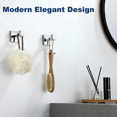 Towel Hooks for Bathrooms, Polished Chrome 2" 2Pack,