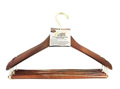 Wooden Hangers Beautiful Sturdy Suit Curved Hangers Great for Travelers Heavy…
