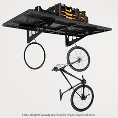 2pcs1.6x4Ft Garage Wall Shelving Wall Mounted Heavy Duty Shelving Easy Assembly