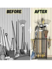 Garden Tool Organizer, Up 48 Long Handle Tool, Garage Storage and Organizatio…