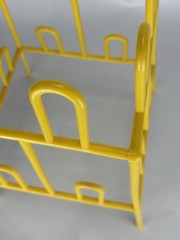 Vintage Yaffa Style Yellow Plastic Shoe Rack – MISSING ONE TOP PIECE – SEE PICS