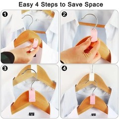 Mini Hanger Connector Hooks Closet Organizer Cascading Wardrobe Space Saver