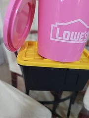 Lowe’s Teeny Tote Mini Storage Container Lowes & Tiny Pink Bucket w/Lid
