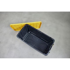 Commander X-large 75 -Gallons ( 300 -Quarts ) Black and Yellow Heavy Duty Rolli