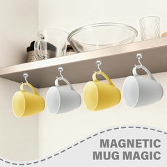 8 Pack Magnetic Hooks 35LB Heavy Duty Neodymium Magnets for Cruise Kitchen