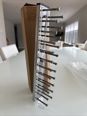 12” Side Mount Tie Rack Chrome
