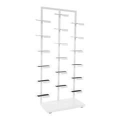 Three-post Single-sided Shoe Rack Stackable Commercial Shoe Rack Display Cabinet