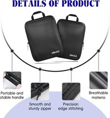 6-Piece Travel Compression Packing Cubes Set Luggage Organizer Bags for Carry-On