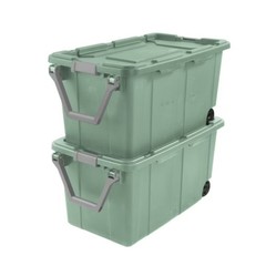 Sterilite Extra-Large Wheeled Industrial Storage Bin, 40 Gallon , 2 Pack