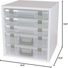 ArtBin 6855SC Super Satchel Cube – 15.5 x 16.75 x 15.625 in, 6 Rail Set NEW