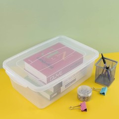 14 Quart Clear Storage Bin Plastic Latching Box/Container W/ Lid Shoe Boxes Set