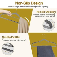 Ueakpic Plastic Hangers 50 Pack 16.5 In Heavy Duty Clothes Hangers 360 Swivel