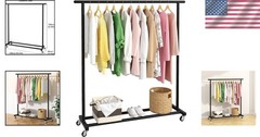 HOKEEPER Clothing Racks Heavy Duty Clothes Rack Adjustable Garment Rack S009