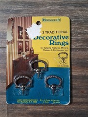 Vtg Homecraft Rings Made USA 3 Traditional Decorative for Hanging Picture Other