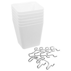 6 Pcs Peg Hooks Assortment Organizer Accessory for Garage Storage