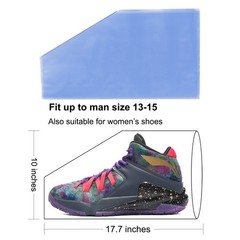 50 Pcs Shoe Shrink Wrap Bags 10×17.7 Inches Sneakers Shoes Protector