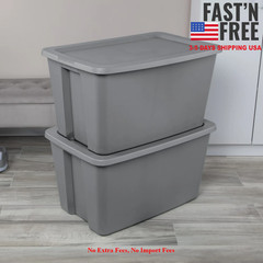 4 Pack Sterilite 30 Gallon Extra-Large Storage Bin, Durable Plastic Storage, NEW