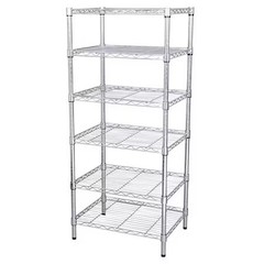 Zoro Select 32V425 Wire Shelving Unit, 18″D X 60″W X 74″H, 6 Shelves, Chrome,