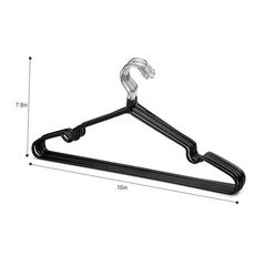 20-80Pcs Metal Wire Clothes Hangers 16″ Space Saving Shirt Coat Hanger Non-Slip