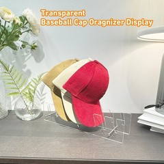 Hat Stand Organizer for Baseball Caps, Acrylic Hat Holder & Rack, 2PCS Clear