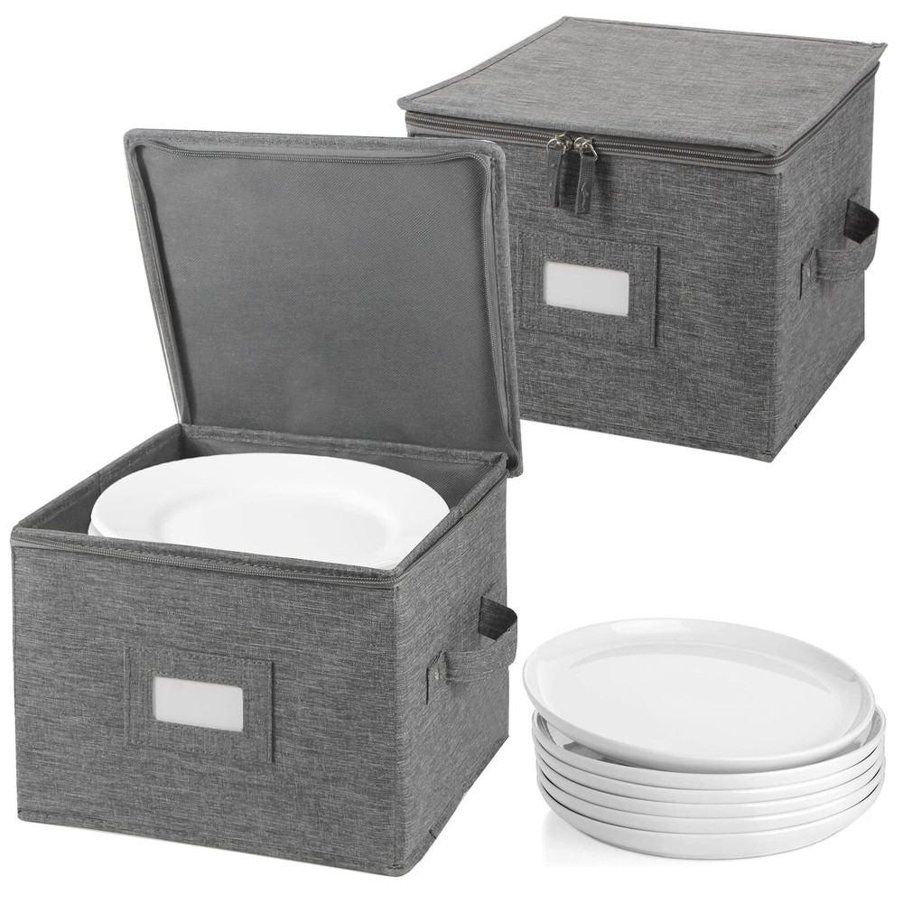 China Storage Containers Hard Shell Inside 10″ W X 8″ H Salad Plate Storage Cont
