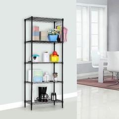 Karl Home 5-Tier Heavy Duty Steel Shelving Unit 21.3 in. W x 59 in. H