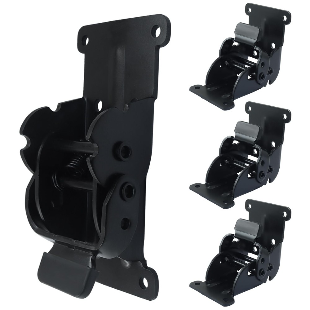 4 PCS 180 Degree SelfLocking Folding Hinges Brackets Adjustable Table Bed Leg
