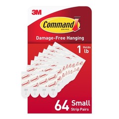 Command Small Refill Adhesive Strips, Damage Free Hanging Wall Adhesive Strips