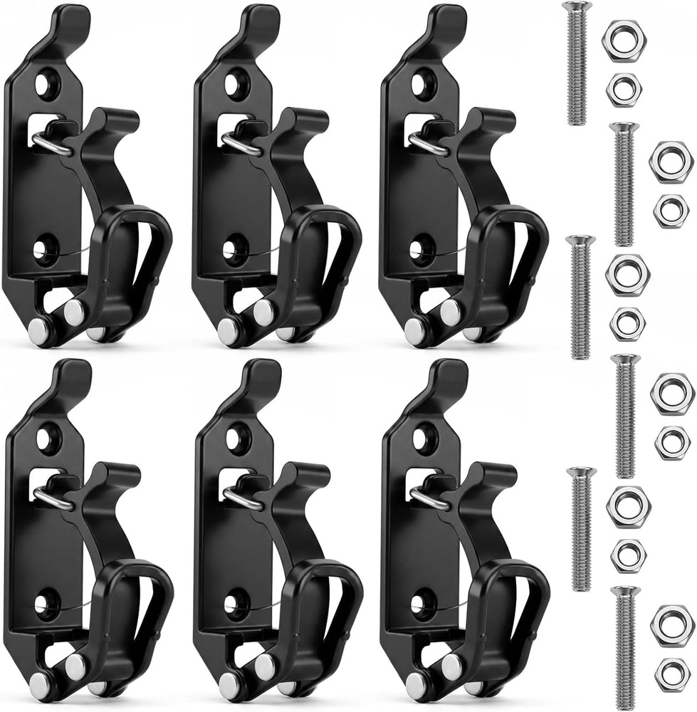 6Pcs Heavy Duty Shovel Holder for Truck, Shovel Mount for Roof Rack with Metal