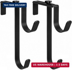 2 Pcs Double Pool Fence Hooks for Pool Equipment, Adjustable Pool Pole Hanger Ru