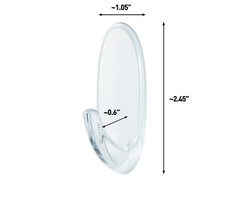 4 Packs Command Clear Medium 2lb. Hooks- 7 Hooks, 12 Strips (28 Hooks 48 Strips)