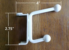 Bathroom Behind-the-door Hinge-Attached Towel Hook for Home or Travel
