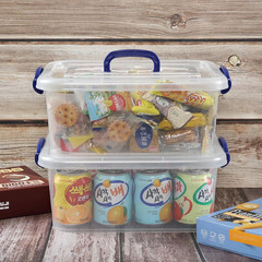 8L Clear Latching Storage Bins with Handle – 2-Pack Plastic Organizers