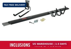 Rubbermaid FastTrack Garage Storage Utility Hooks 5 Piece Black All in One Rail