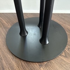Frost Denmark “Wishbone” Coat Rack Hall Stand, Matte Black/Polished Chrome