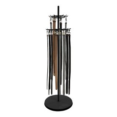 Floor Standing Belt Display Rack 66in Metal Retail Tie Rack Hanger Organizer