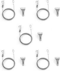 Picture Rail Hooks and Wire, 5 Set Molding Hooks Picture, Heavy Duty Stainless S