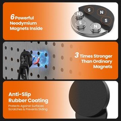 4 Pack Large Heavy Duty Magnetic Hook Extra Strong Magnetic Garage Hooks Big …