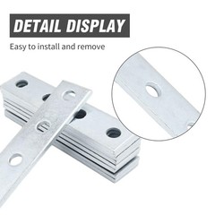 9 PCS 4 Hole Flat Plate Connector Bracket Fits 1/2 Bolt 15/8 Inch 5mm Thick